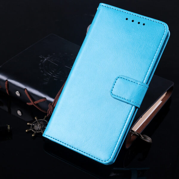 Xiaomi Redmi Serie Einfach Redmi 9c PU Crazy Horse Leder Handyhülle #1132 – Bild 10