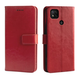 Xiaomi Redmi Serie Einfach Redmi 9c PU Crazy Horse Leder Handyhülle #1132