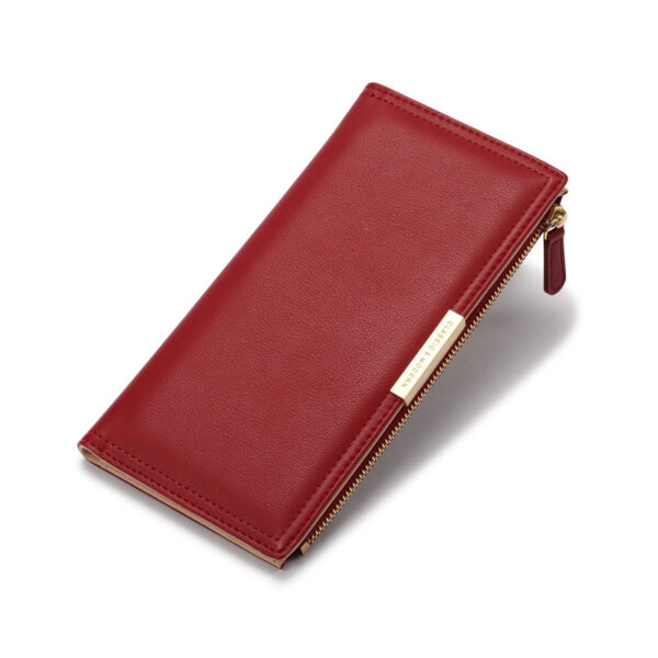 Geldbörsen Und Taschen Mode Einfarbig PU Geldbörse Universal #3949 – Bild 2